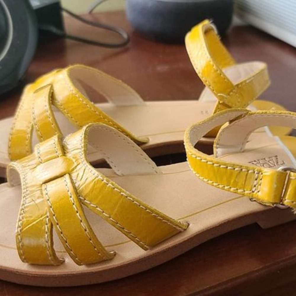 Kids Yellow Zara Sandals